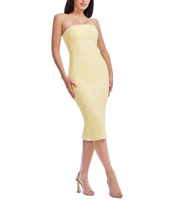 Dress the Population Viviana Strapless Bodycon Midi Dress Product Image