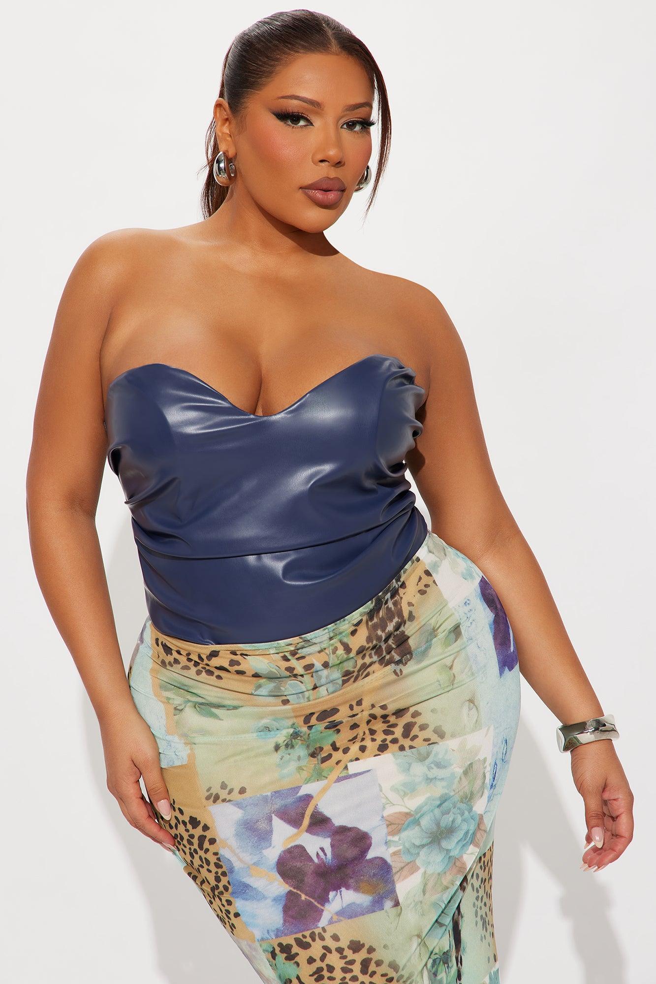 Like It Like That Bodysuit - Navy Female Product Image