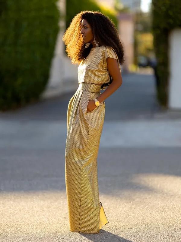 Stylish High Waisted Skirt & Top Two Pieces Set Product Image