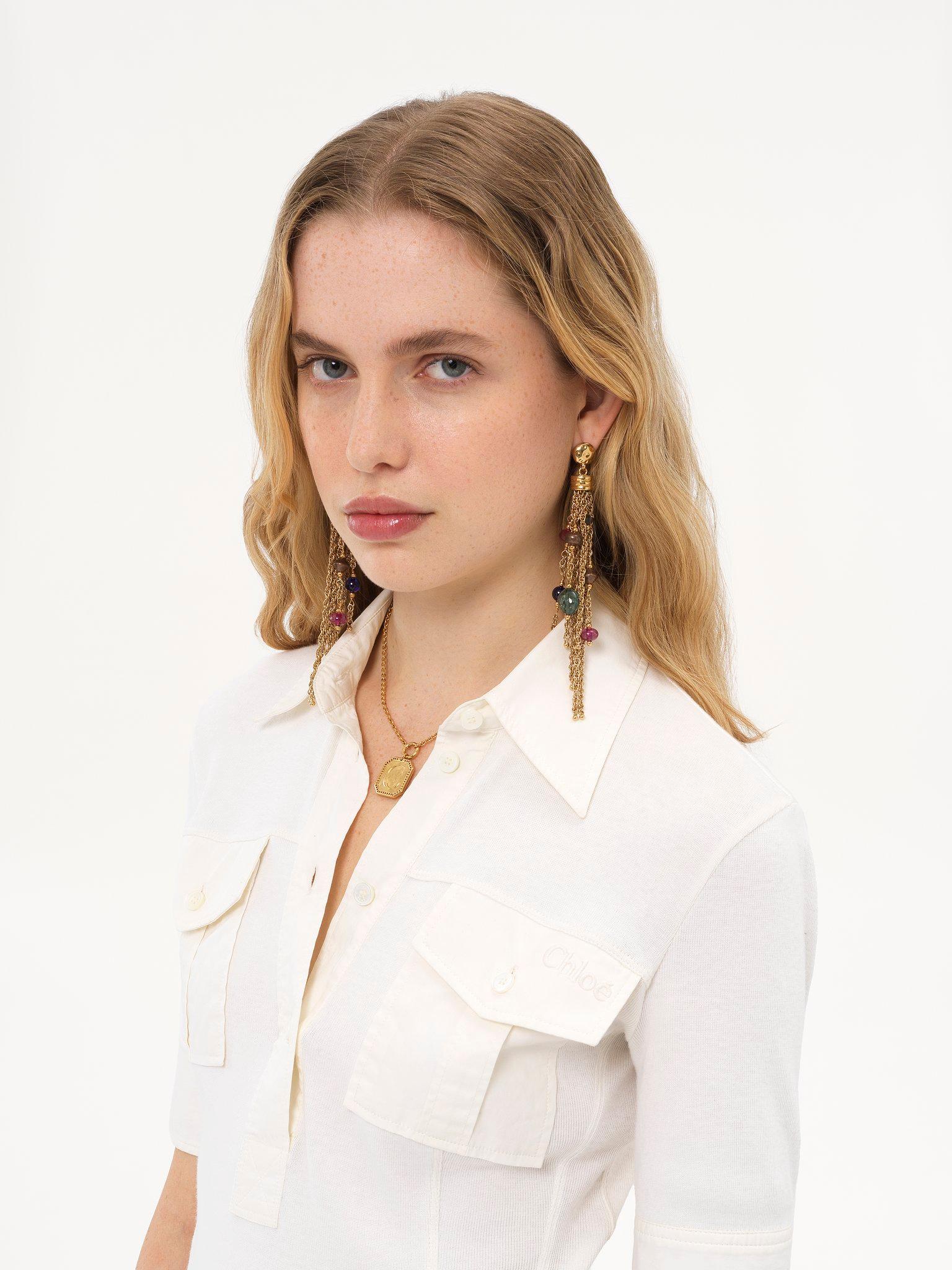 The Chloé Pompoms earrings Product Image