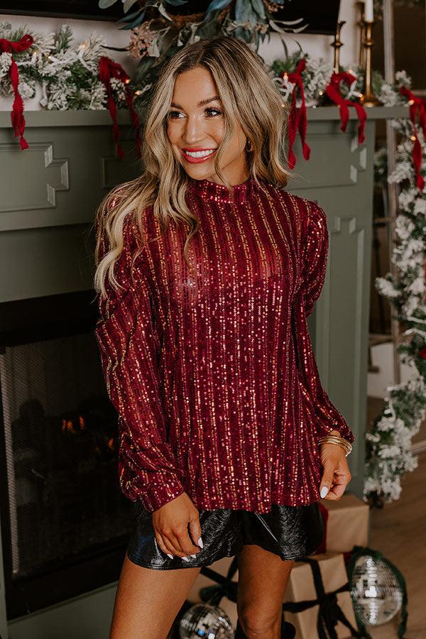 Midnight Mantra Sequin Top Product Image