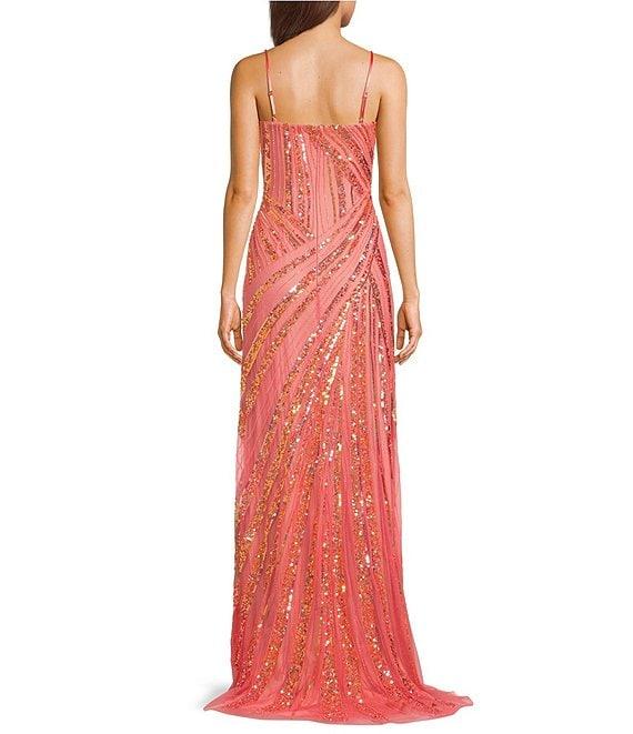 Jump Beaded Strapless Gown With Train Product Image