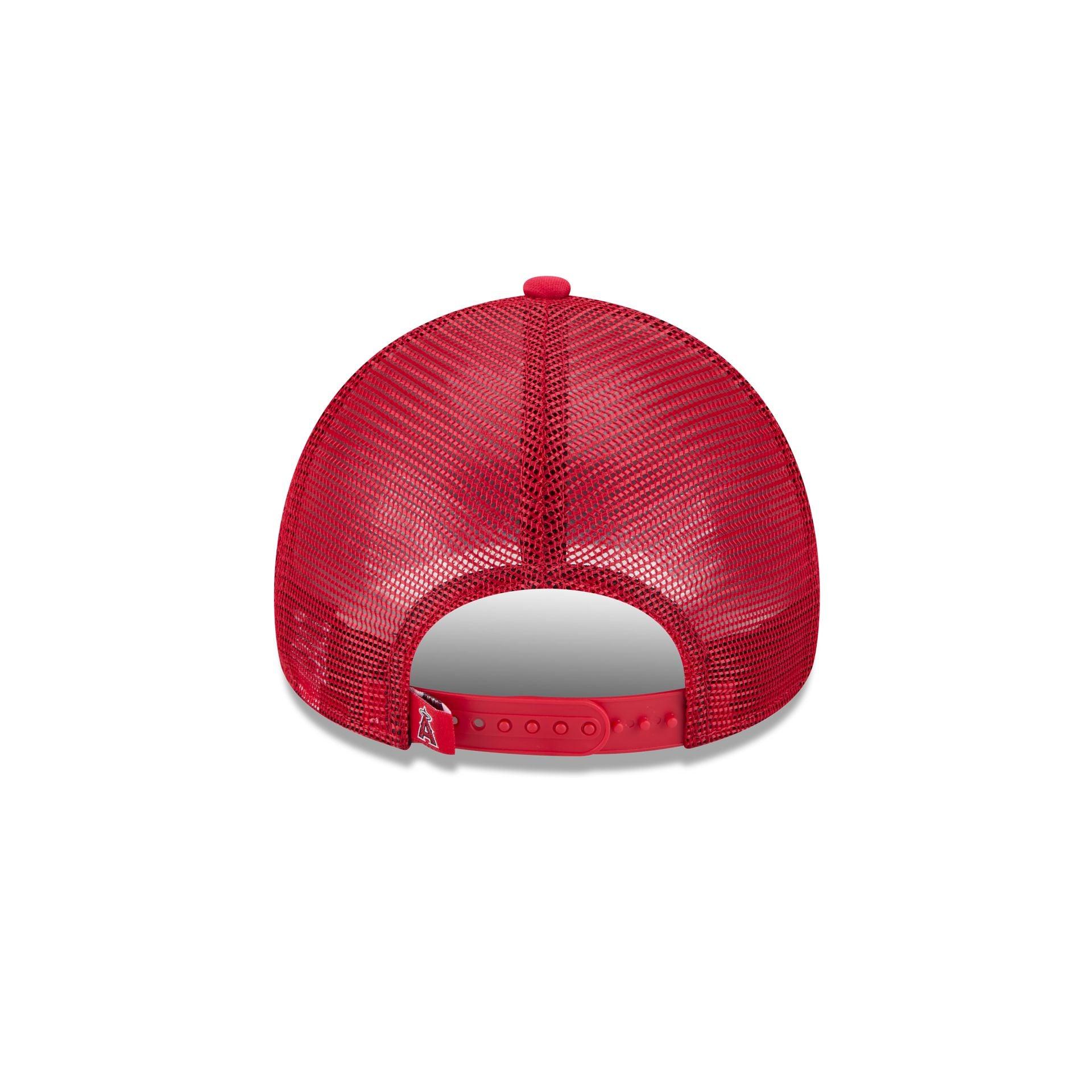 Los Angeles Angels Distressed 9FORTY A-Frame Trucker Hat Male Product Image