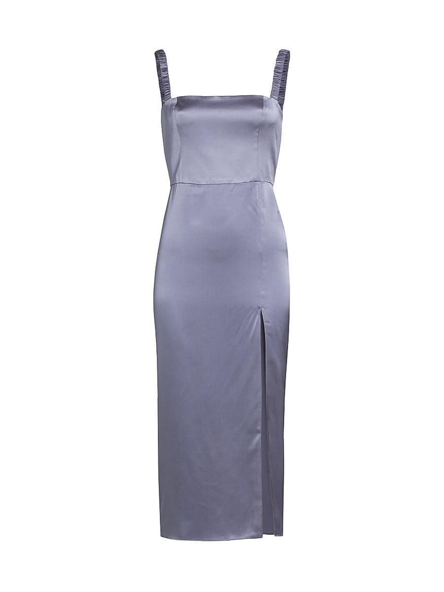 Womens Mileena Silk Midi-Dress Product Image