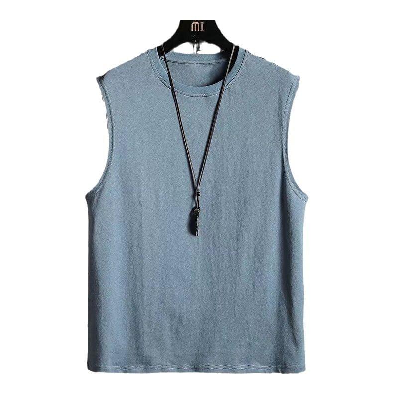 Round Neck Plain Tank Top Product Image