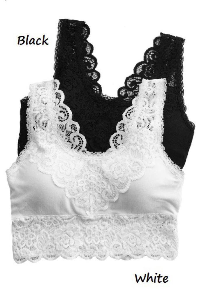 Padded Lace Bralette Product Image