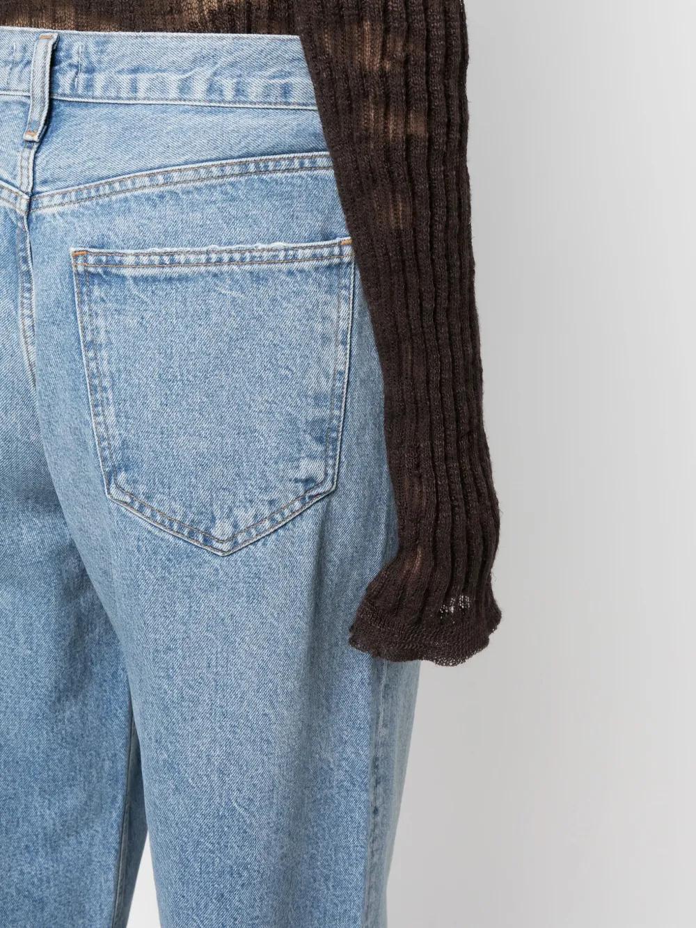 high-rise straight-leg jeans  Product Image