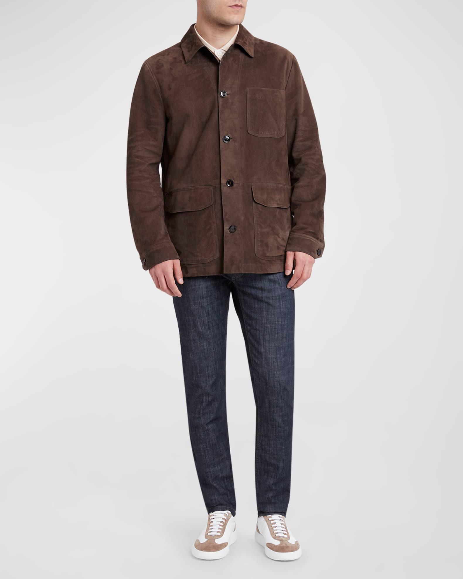 Men's Suede Work Jacket Product Image