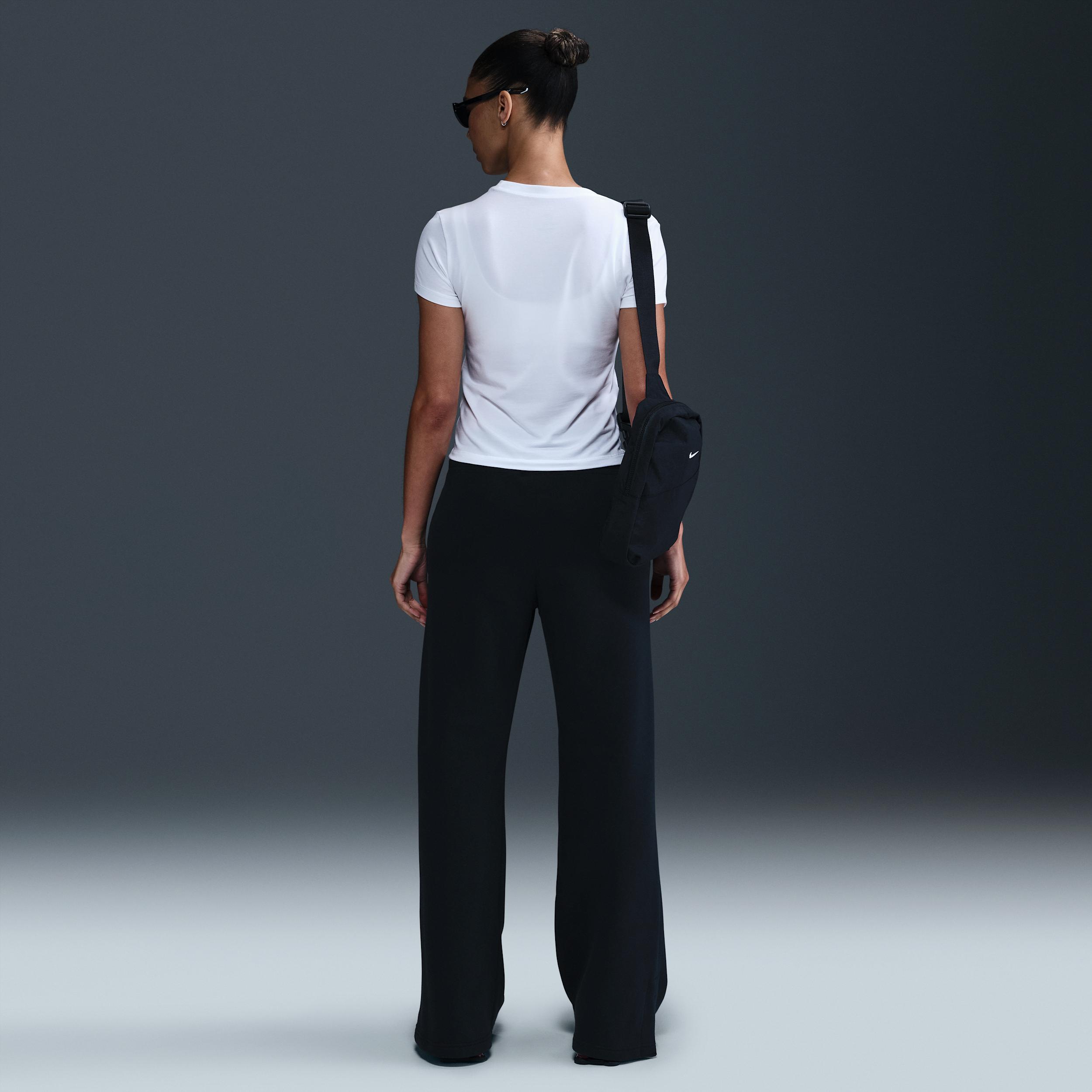 Womens Nike Sportswear Chill Knit Slim Cropped T-Shirt | IB8932-100 Product Image