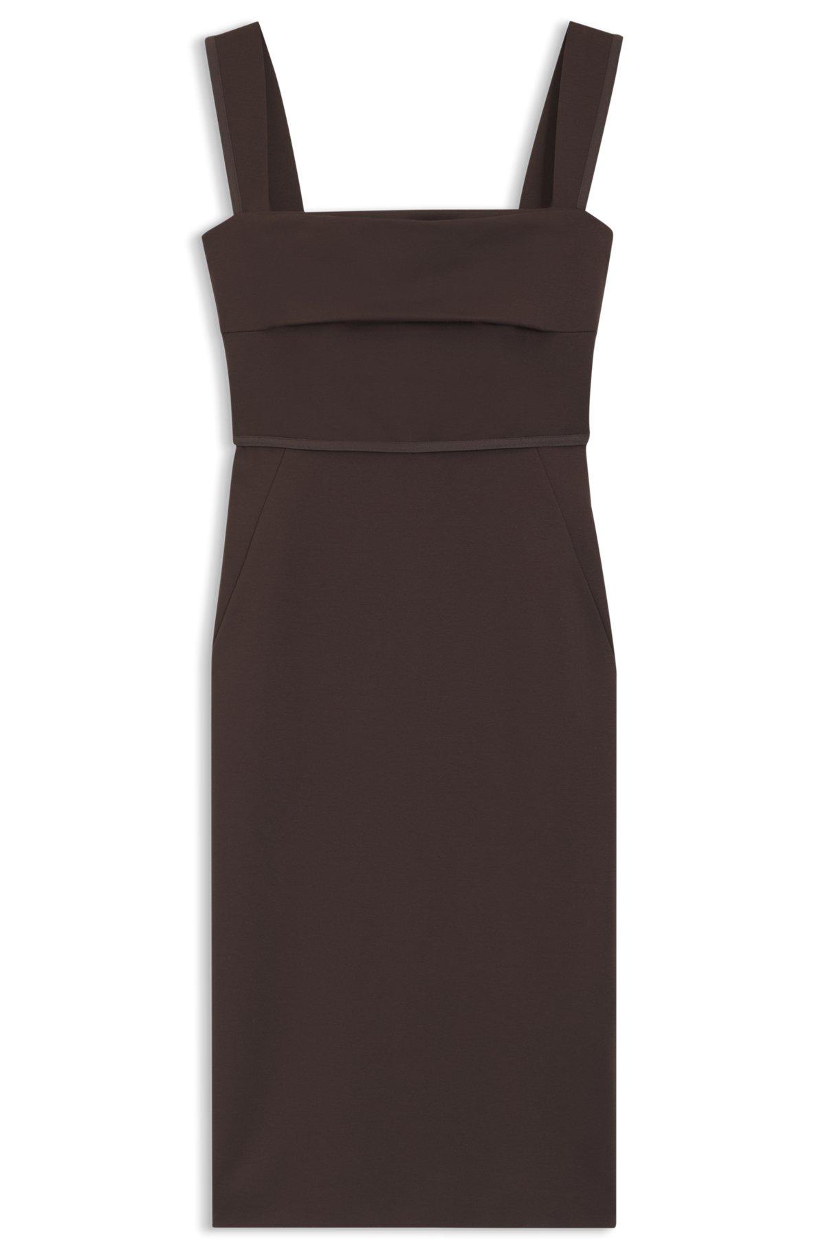Slim-fit jersey dress with layered detail Product Image