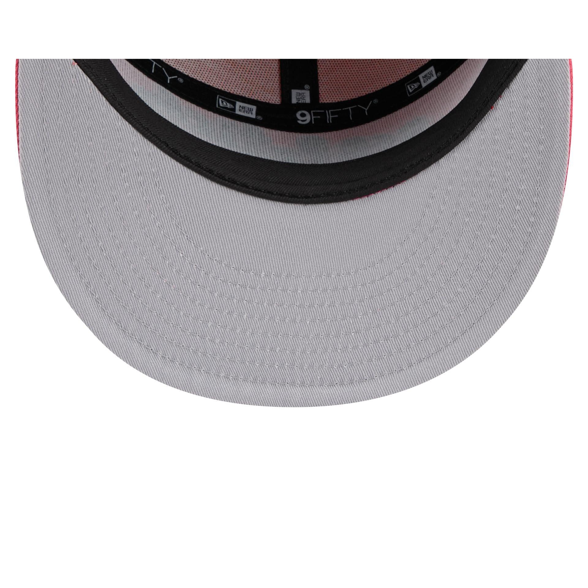 Athletics Coral Split Panel 9FIFTY Snapback Hat Male Product Image