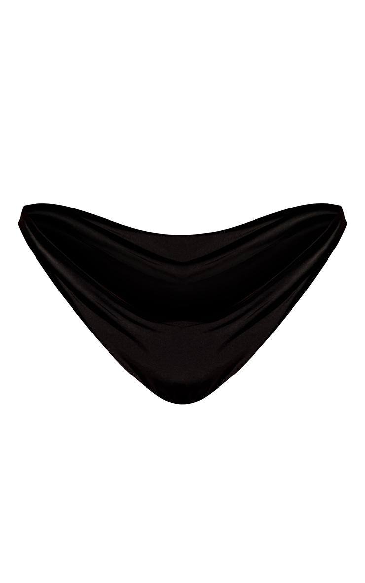 Plus Black Mix & Match High Waist Bikini Bottoms Product Image