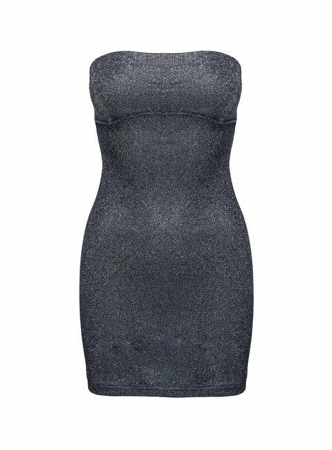 Tresia Strapless Mini Dress Black Product Image