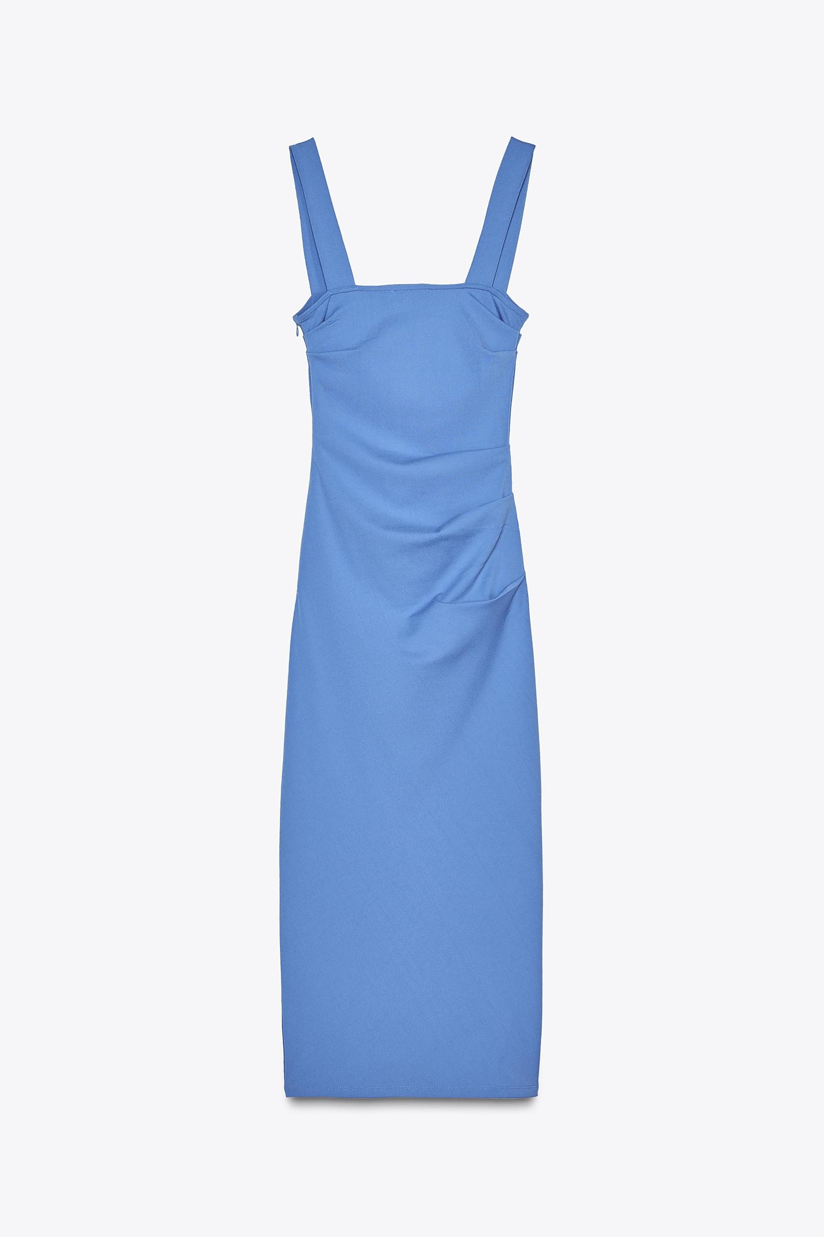 RUCHED MIDI DRESS Product Image