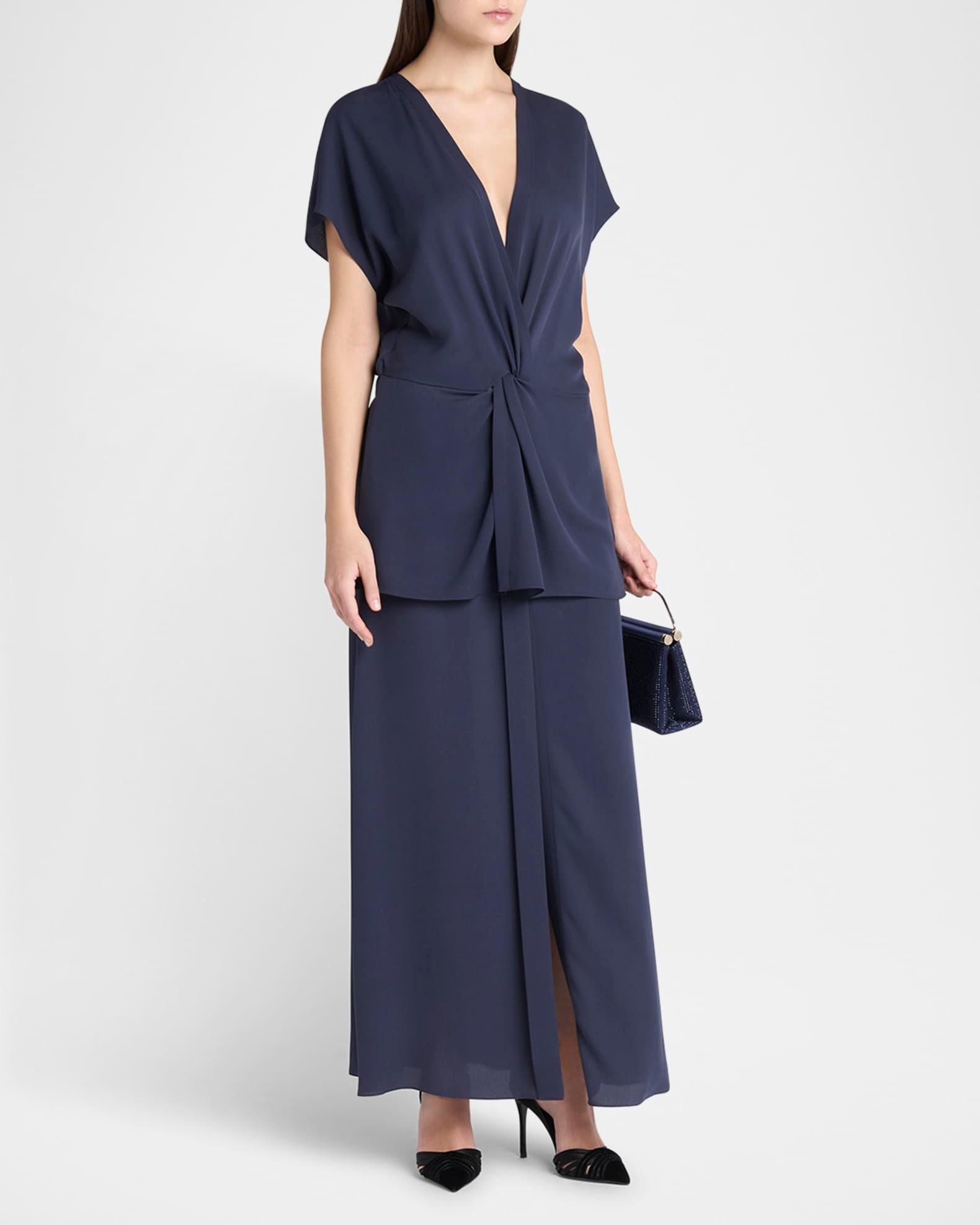 Tiered Soft Silk Gown Product Image