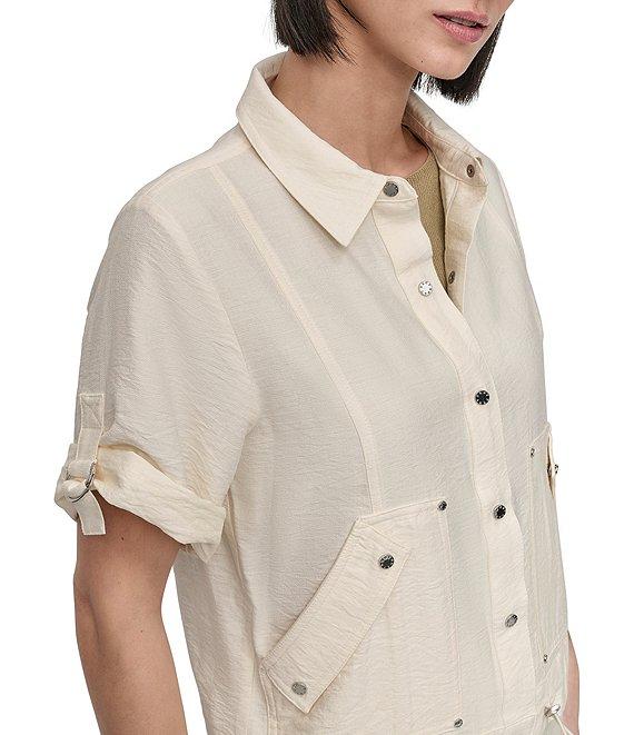 DKNY by Donna Karan Short Sleeve Utility Jacket Product Image