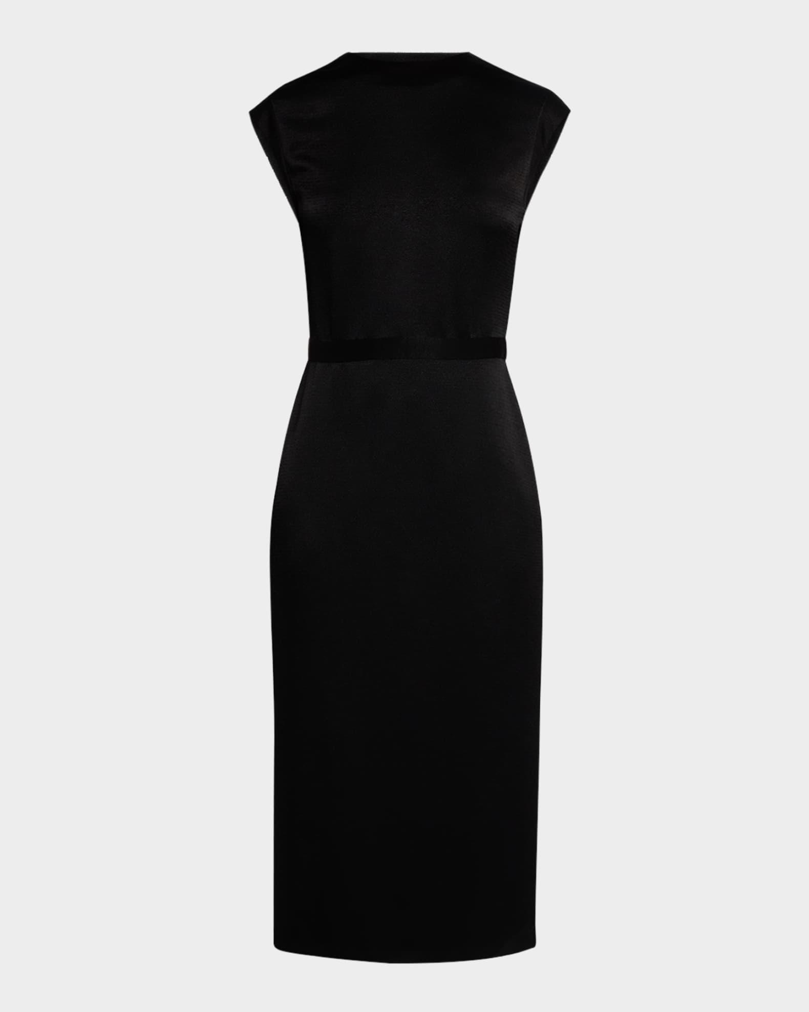 Cantini Sleeveless Satin Midi Dress Product Image