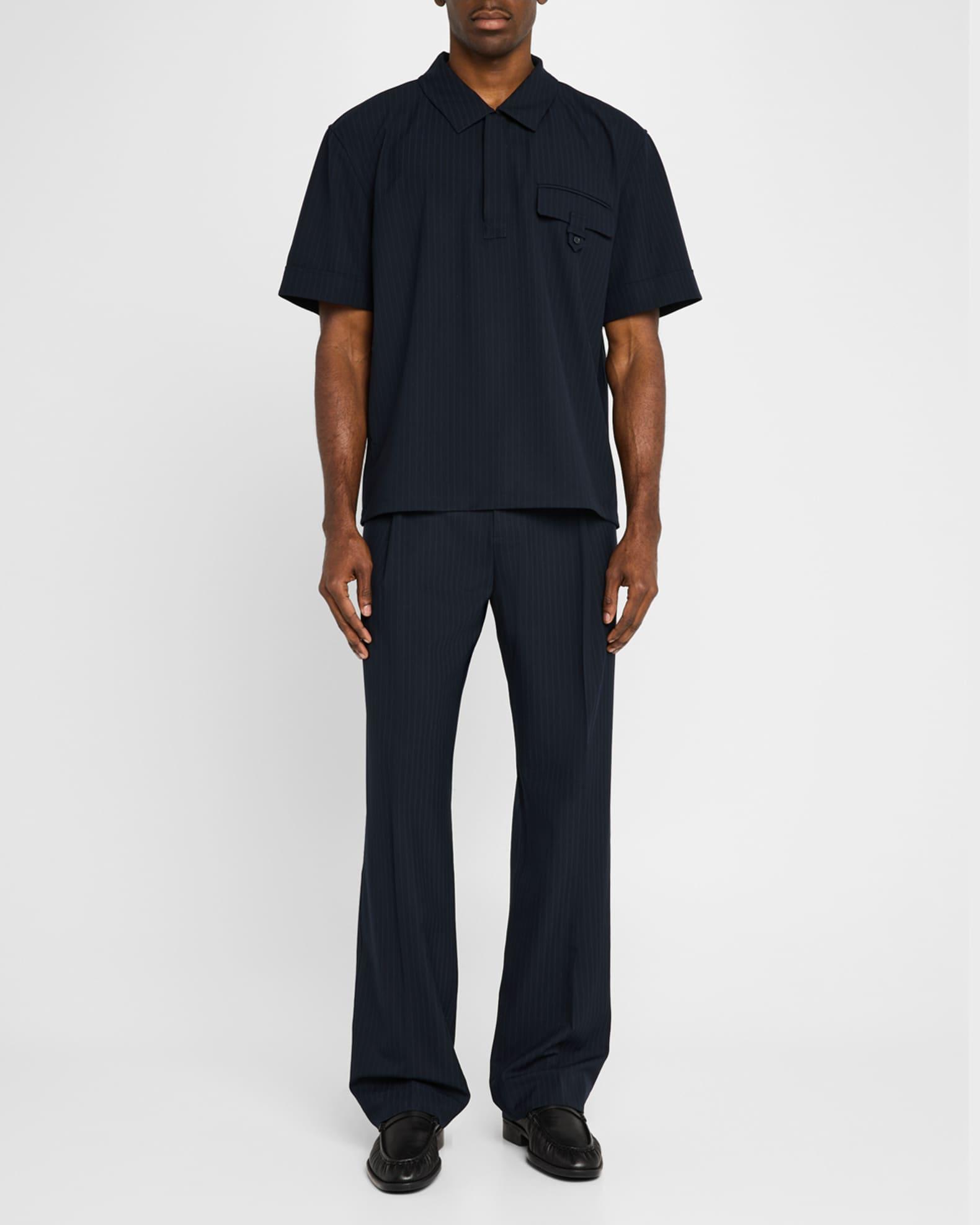 Men's Ranaldo Pinstripe Popover Shirt Product Image