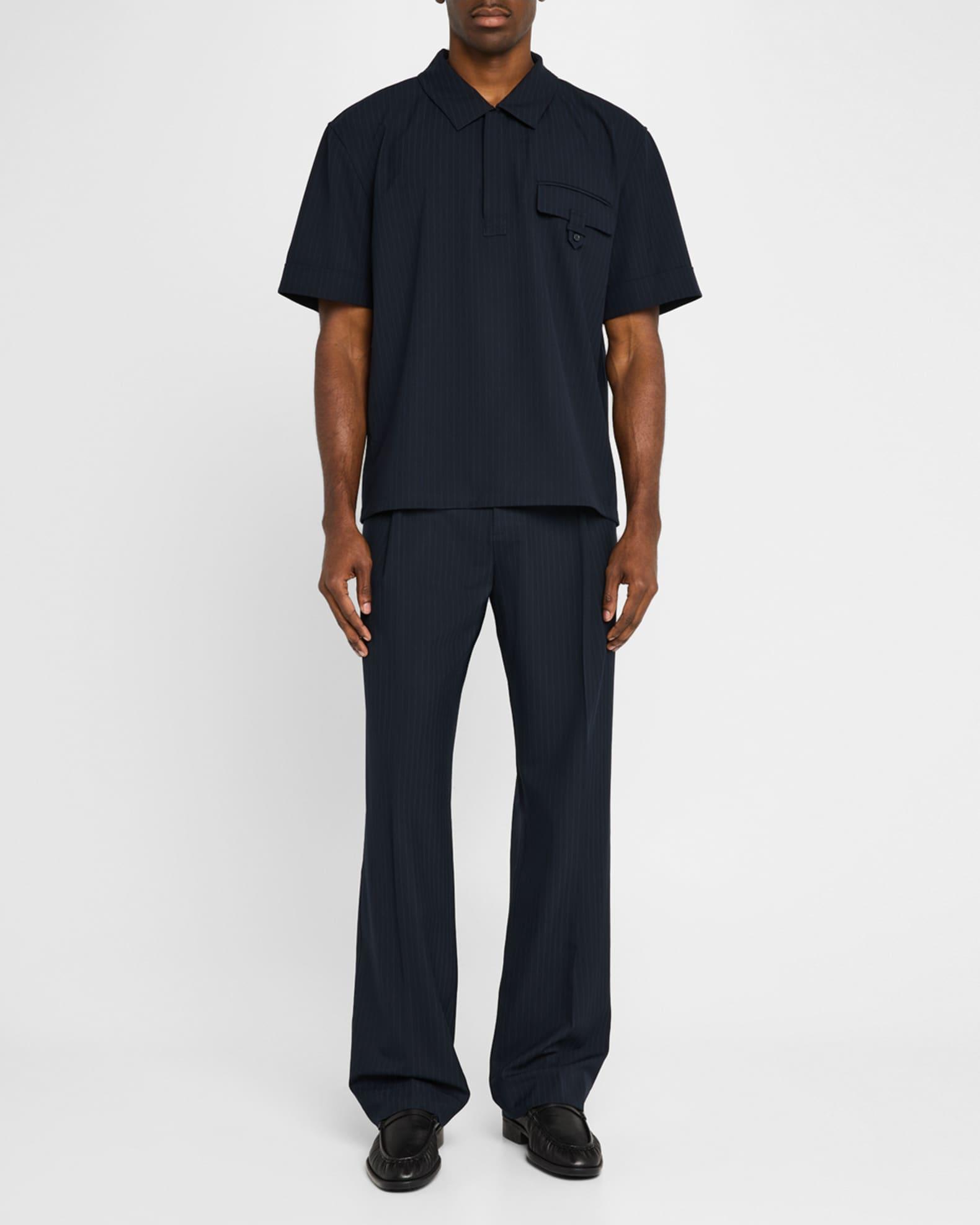 Men's Kane Relaxed Pinstripe Trousers Product Image