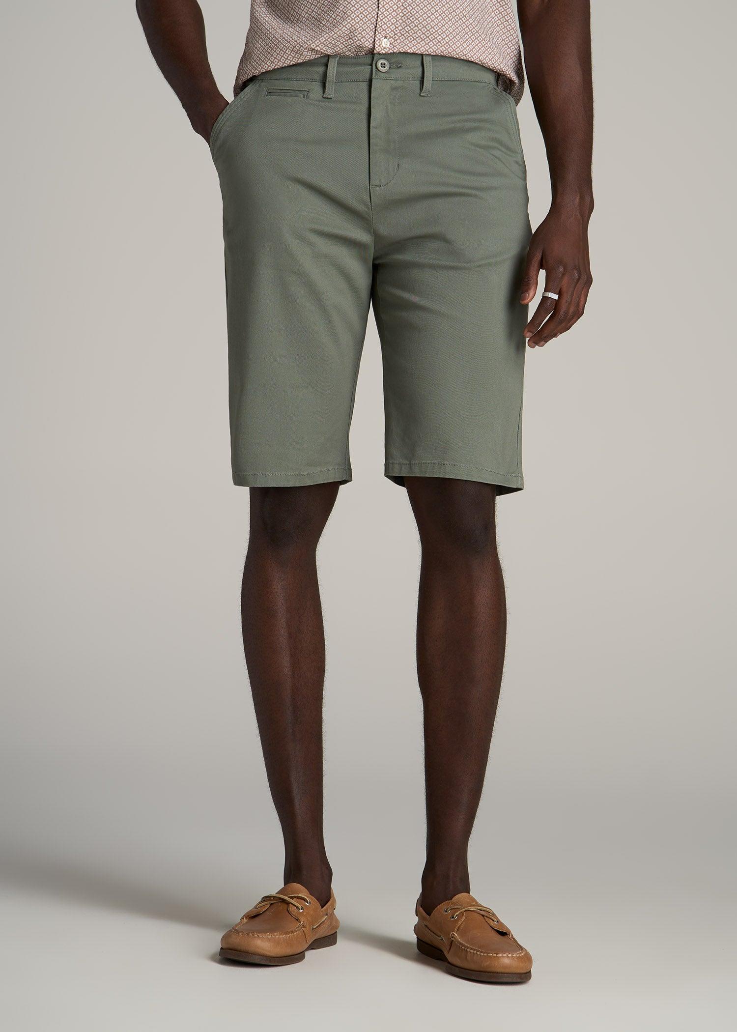 Chino Shorts for Tall Men in Desert Khaki Male Product Image