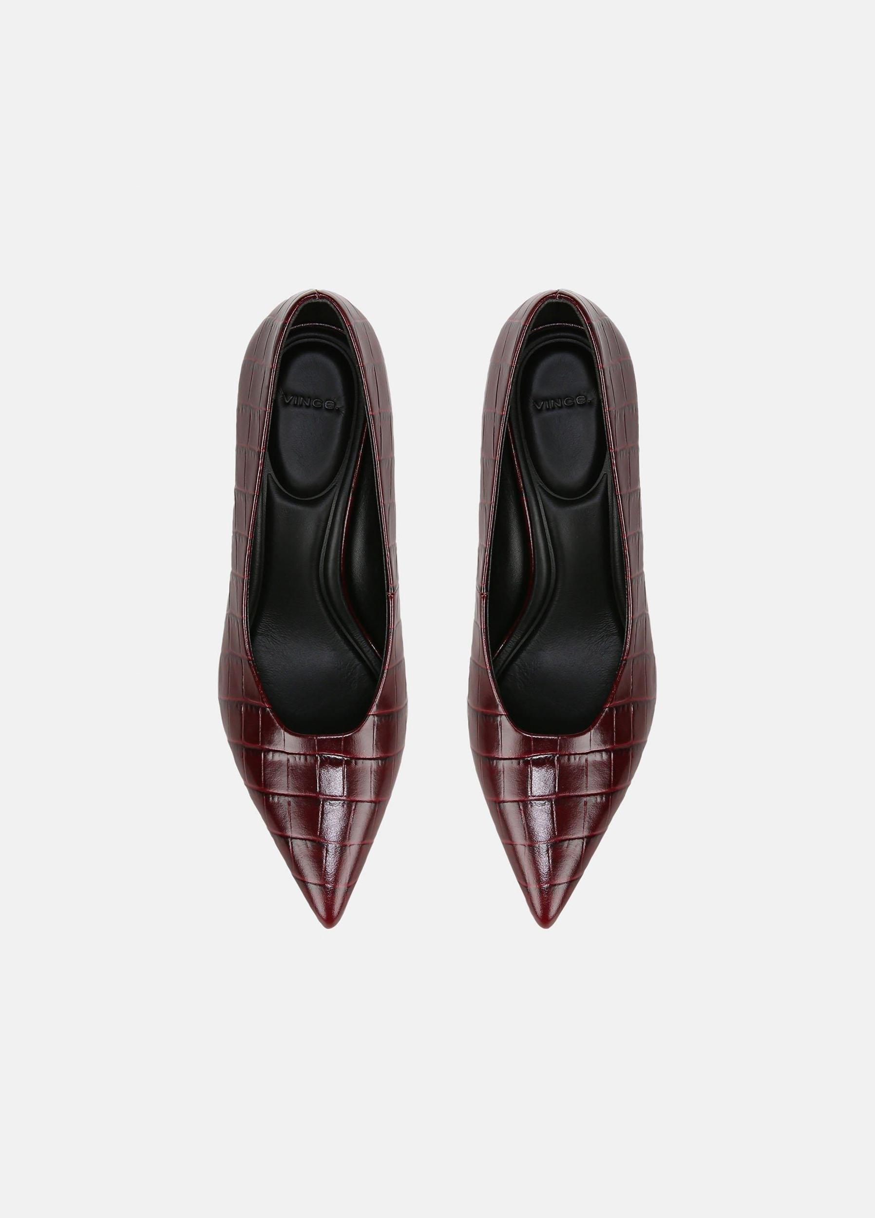 Diane Croc-Embossed Leather Pump Product Image