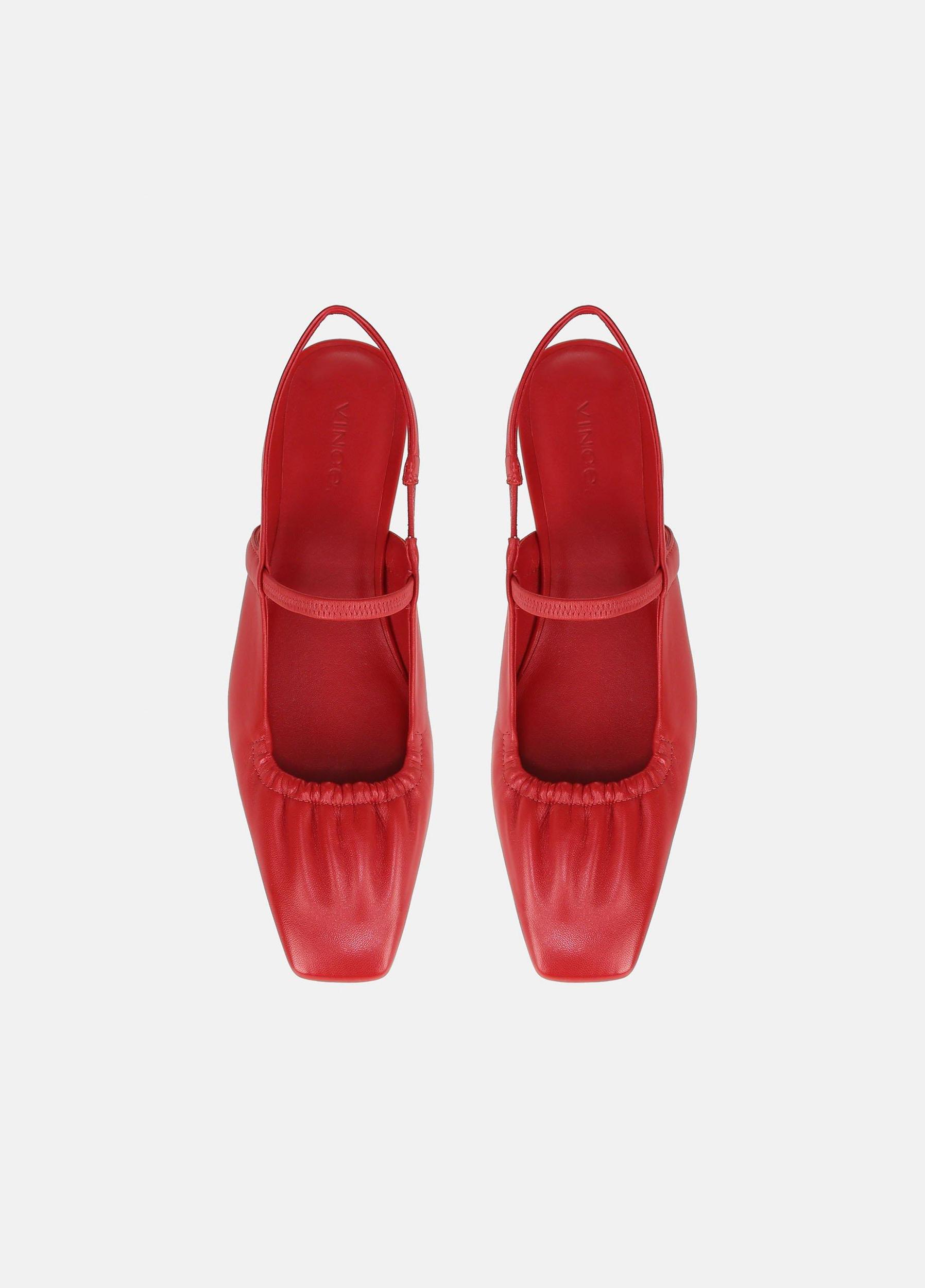 Venice Leather Slingback Flat Product Image