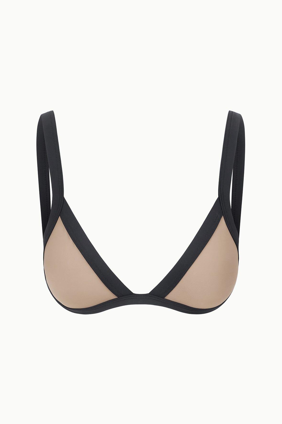 VENTURA BIKINI TOP | TAUPE BLACK Product Image