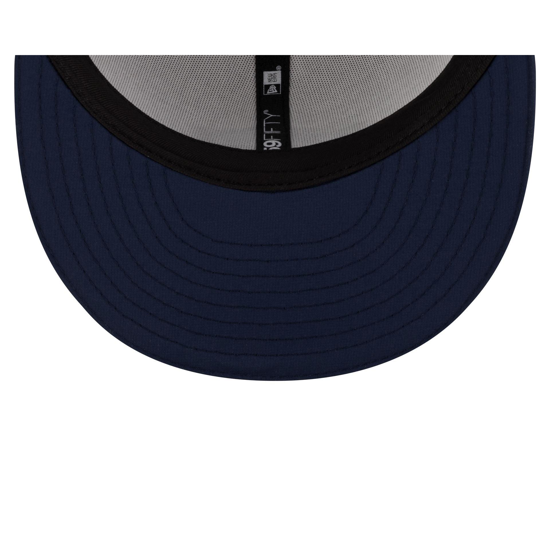 Just Caps Black Pinstripe Cleveland Cavaliers 59FIFTY Fitted Hat Male Product Image