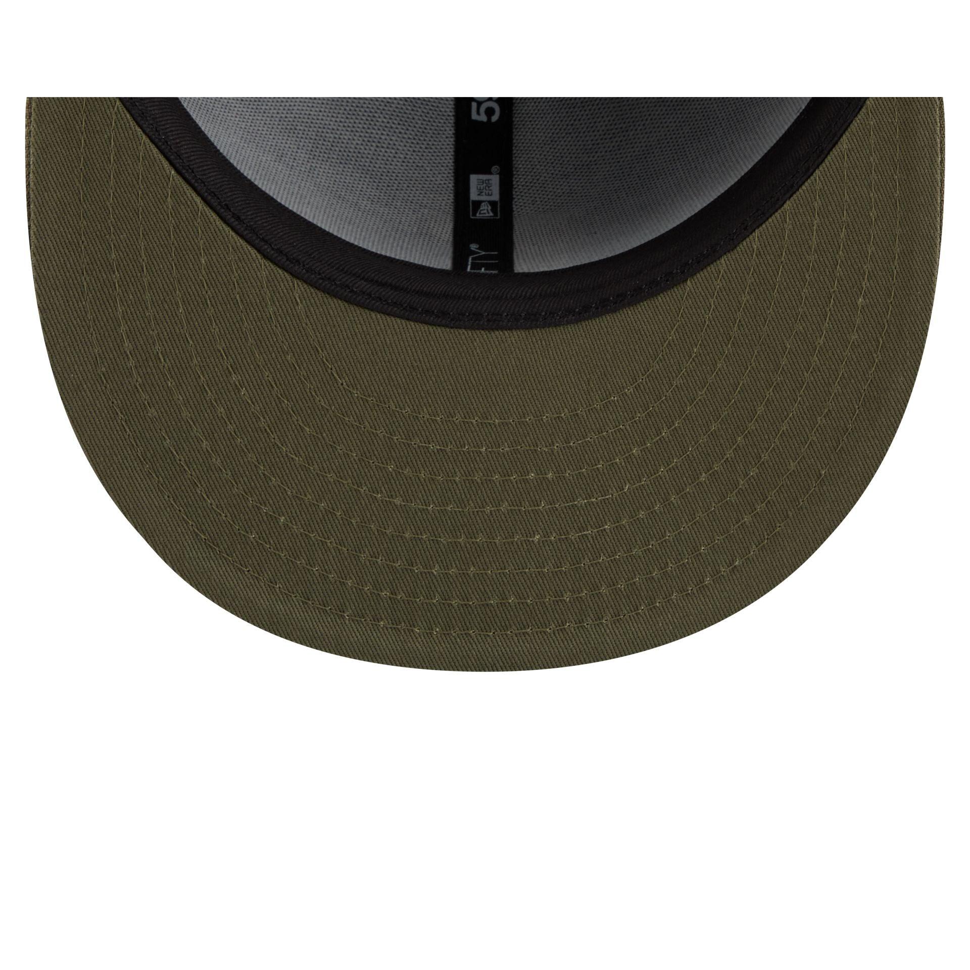 Ohio State Buckeyes Black & White 9FIFTY Snapback Hat Male Product Image