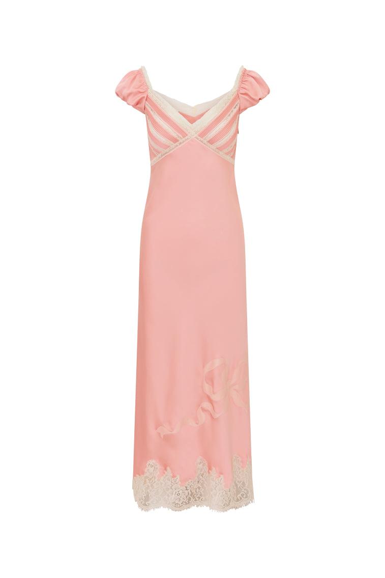 Brinkley Satin Midi Dress Product Image
