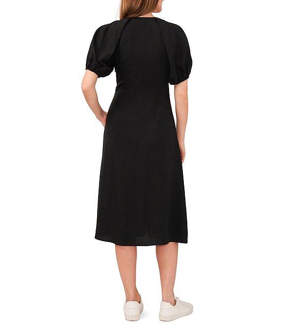 Chelsea & Violet Puff Sleeve Button Front Dress Product Image