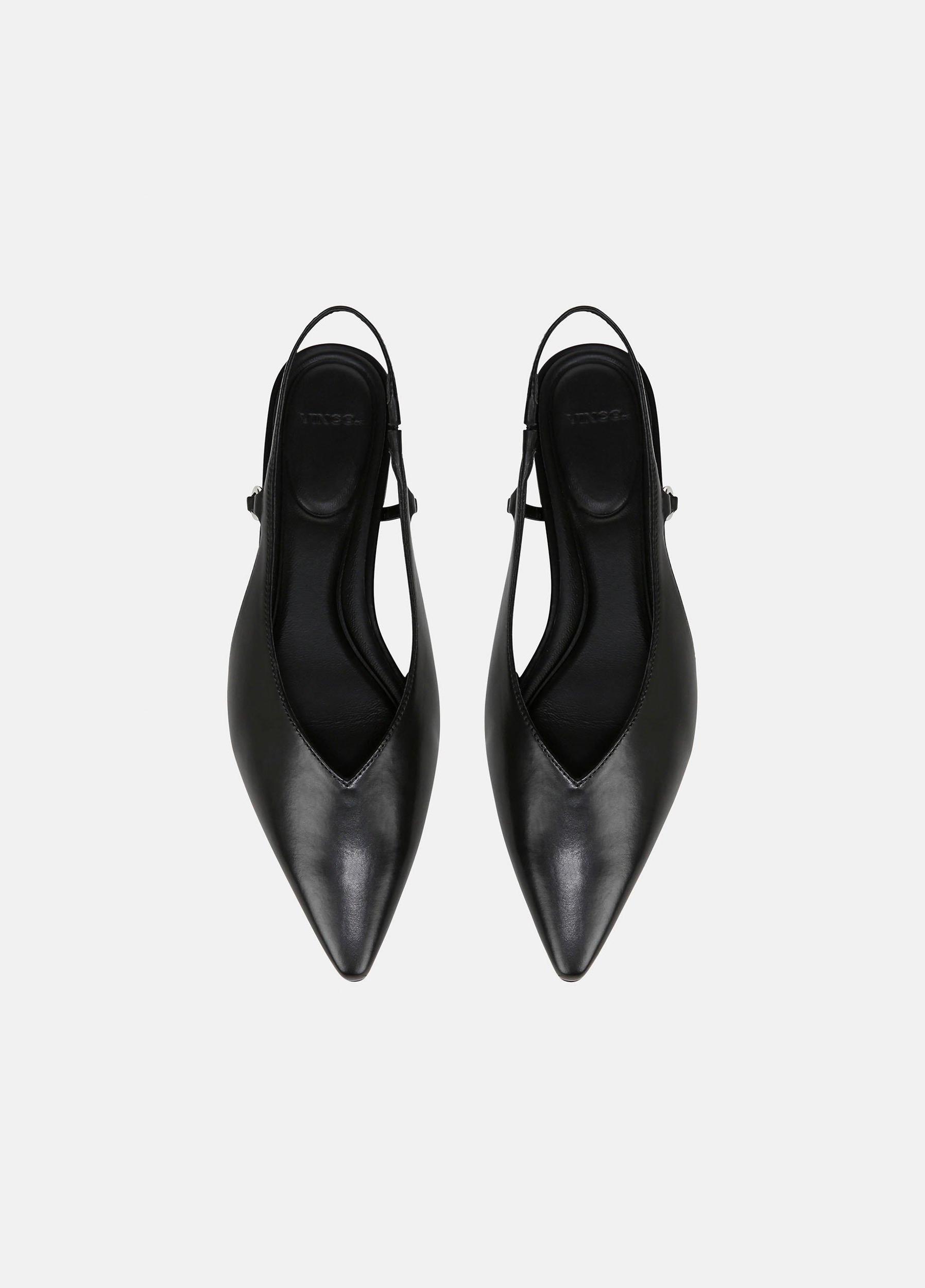 Ines Leather Slingback Flat Product Image