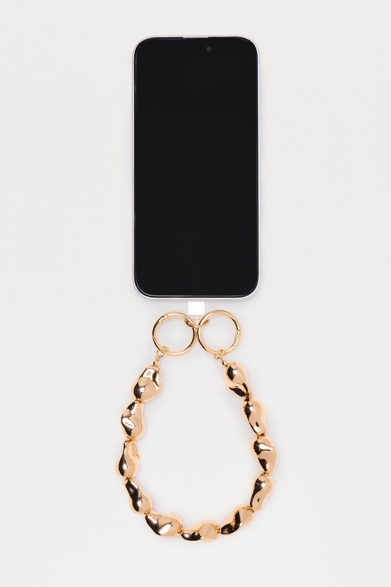 Resort Radiance Beaded Phone Wristlet - Gold Female Product Image