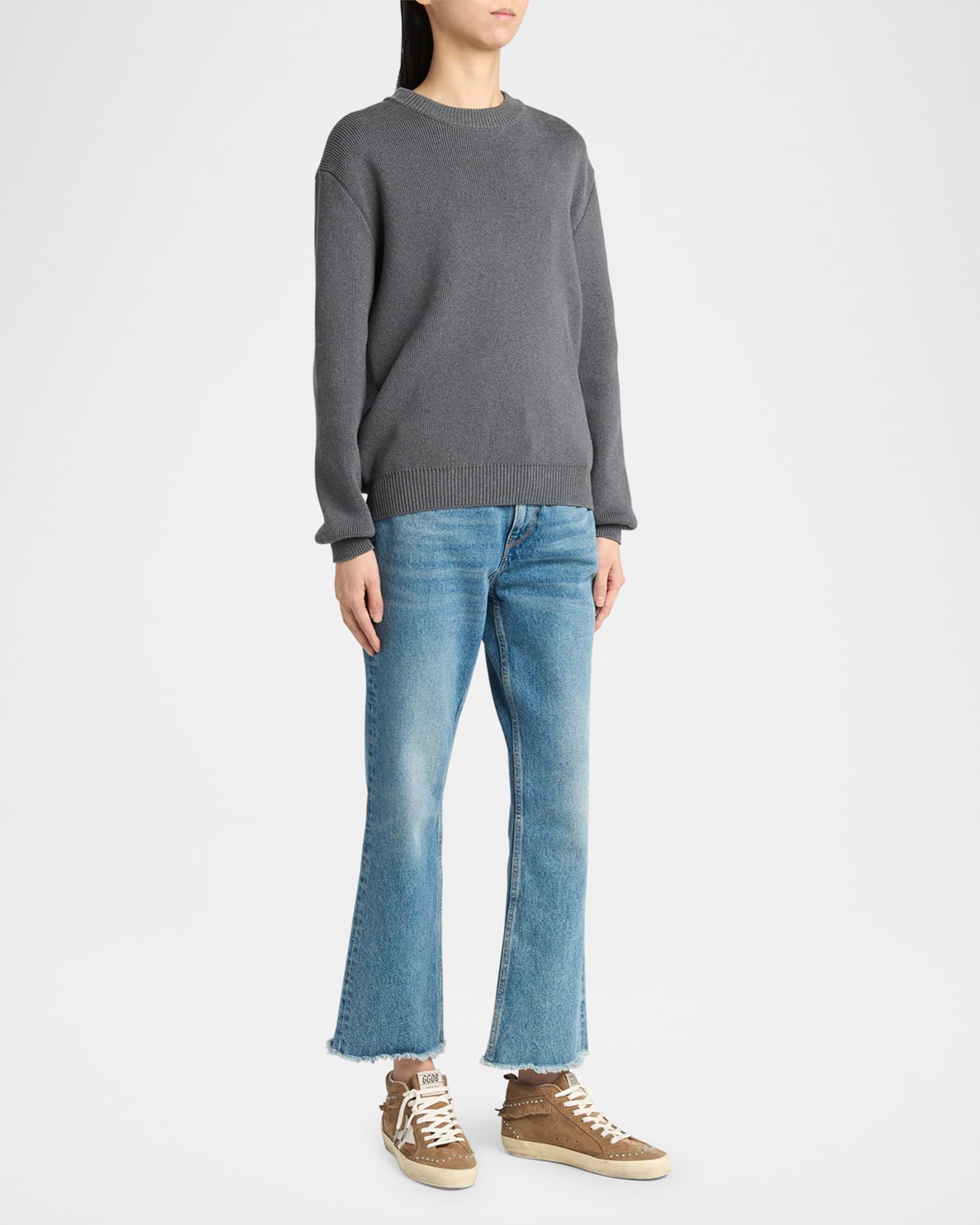 Mid Star Suede Mid-Top Sneakers with Fringe and Studs Product Image