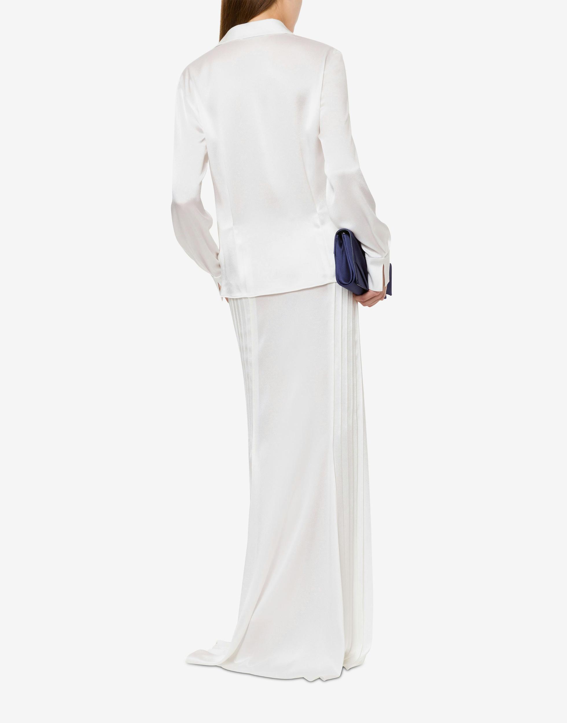 Satin shirt with jewel Product Image