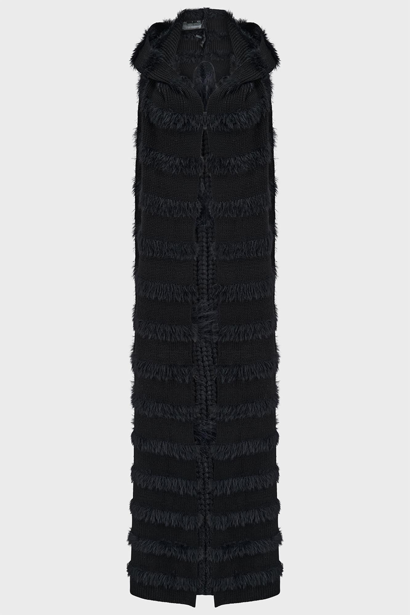 Striped Night Hooded Scarf Female Product Image