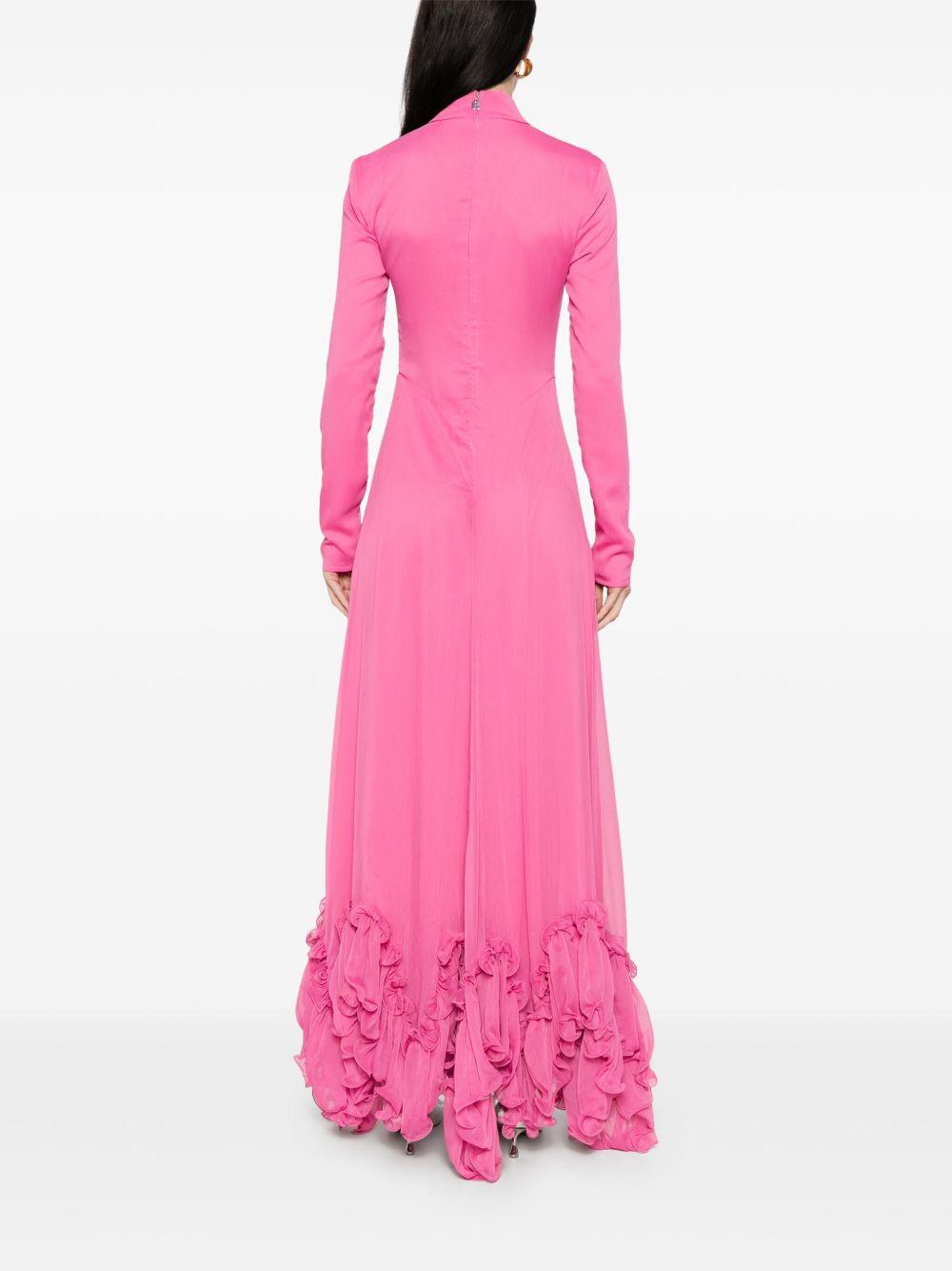 ruffles chiffon maxi dress Product Image