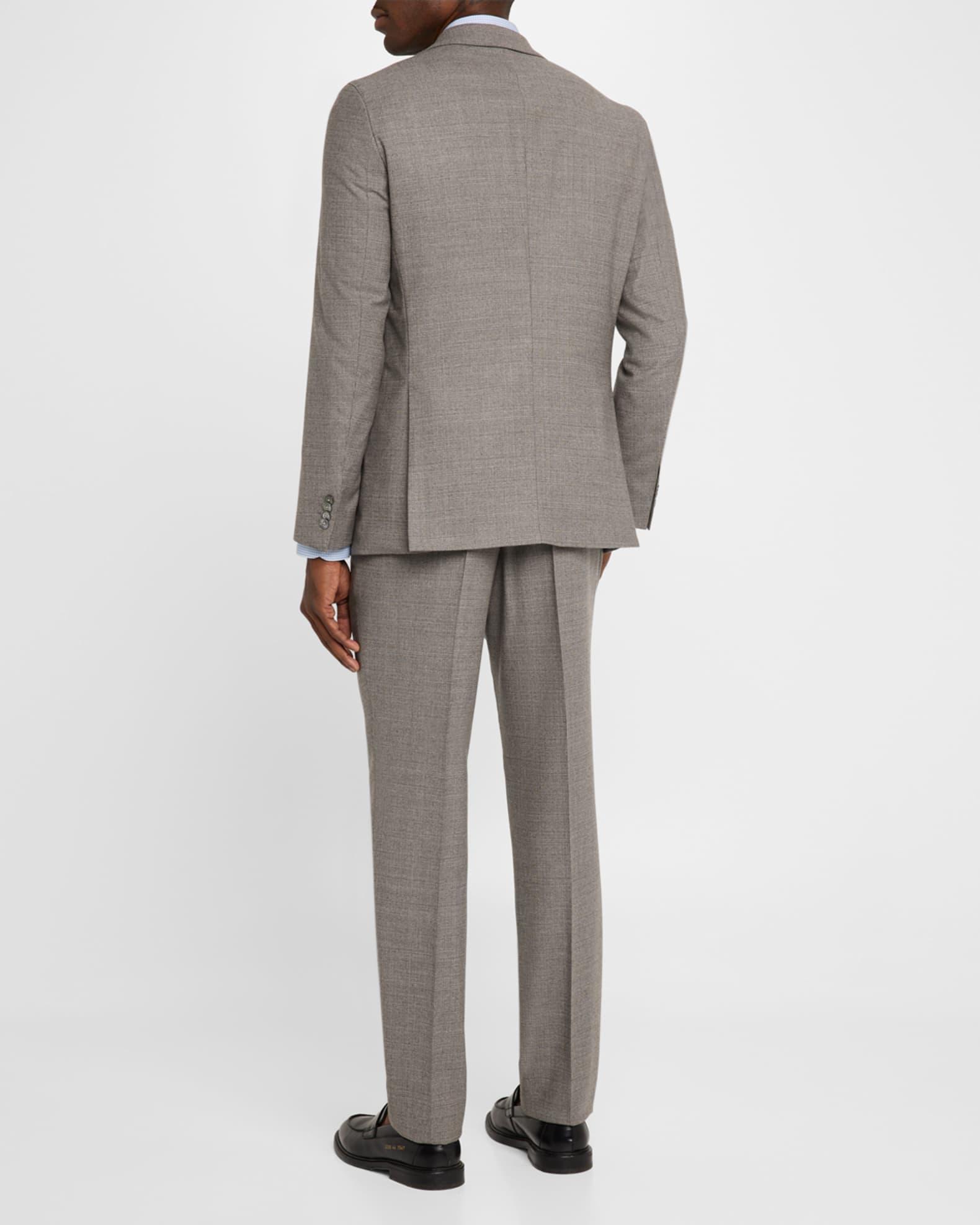 Men's Huge Wool Micro-Pattern Two-Piece Suit Product Image