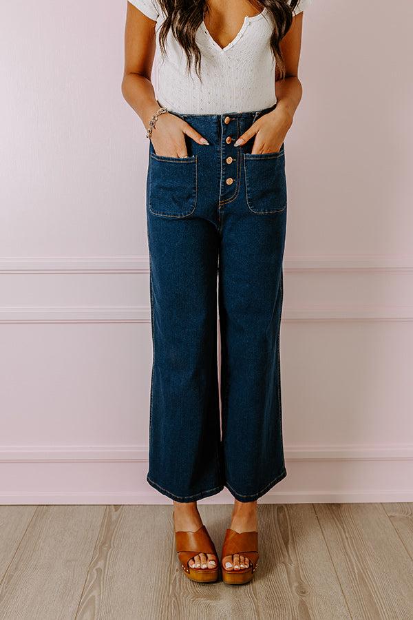 The Adele High Waist Jean In Dark Wash Product Image