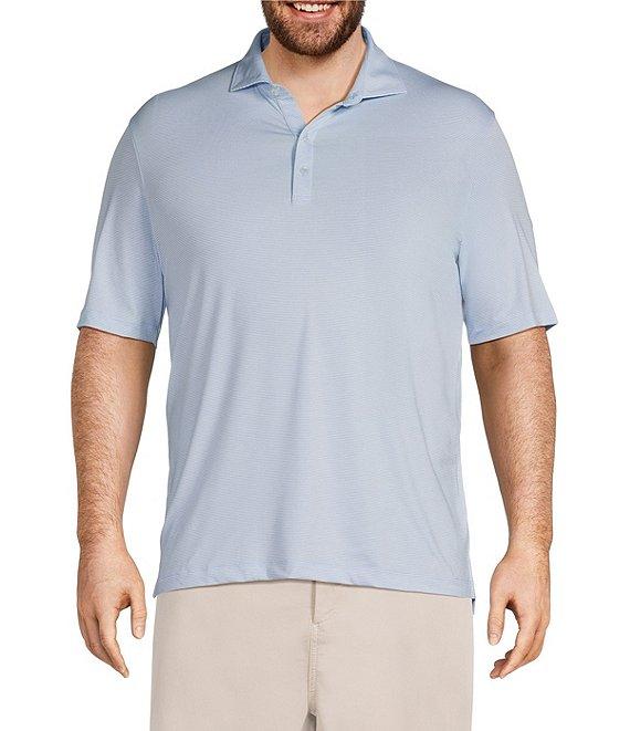 Johnnie-O Big & Tall Lyndonn Stripe Performance Stretch Short Sleeve Polo Shirt Product Image