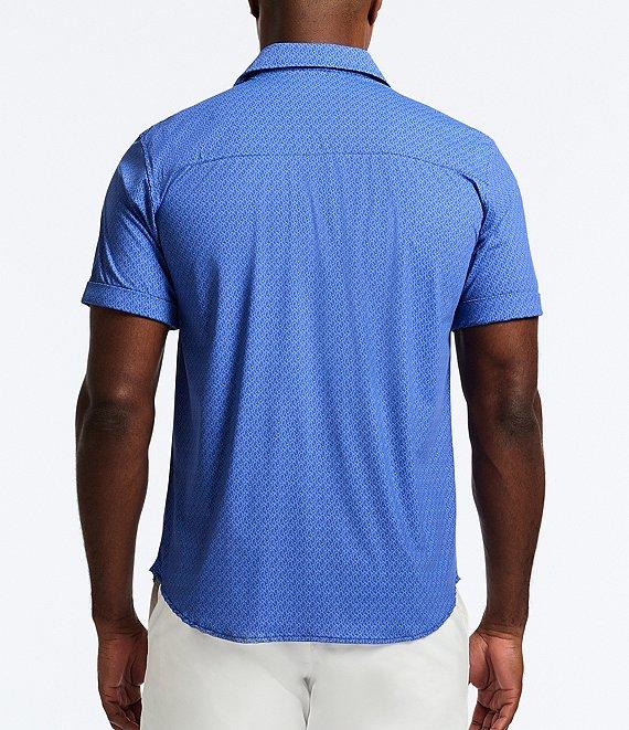 Robert Graham Pidmont Stretch Knit Short Sleeve Woven Shirt Product Image
