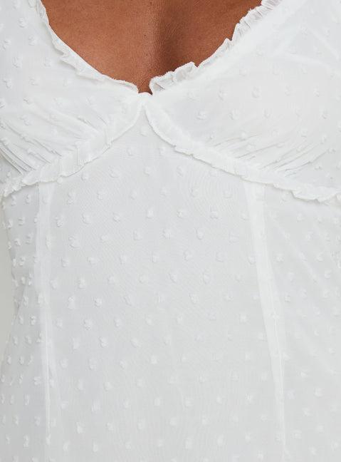 Angel Antics Halter Mini Dress White Product Image
