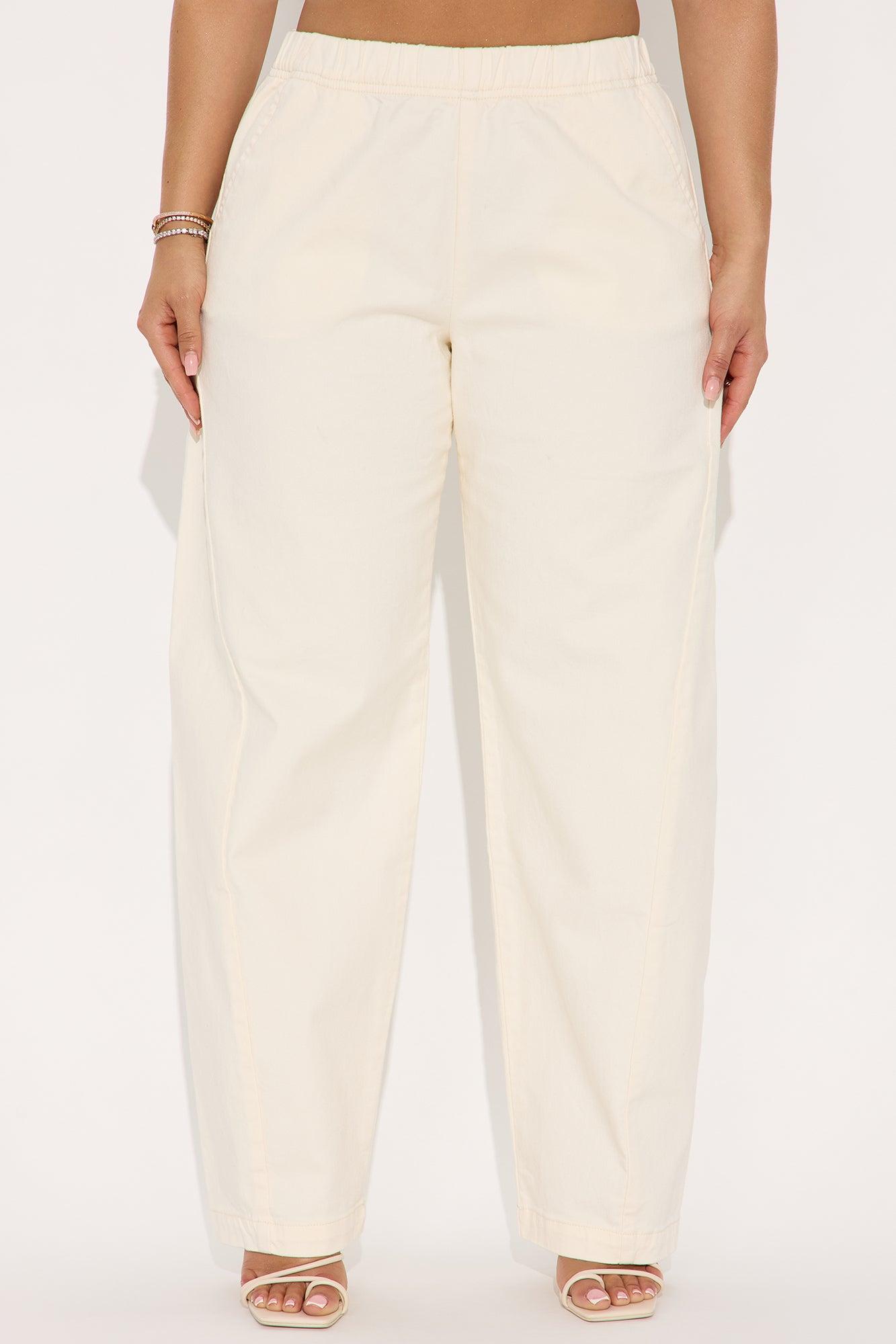 Jenia Barrel Pant - Cream Female Product Image