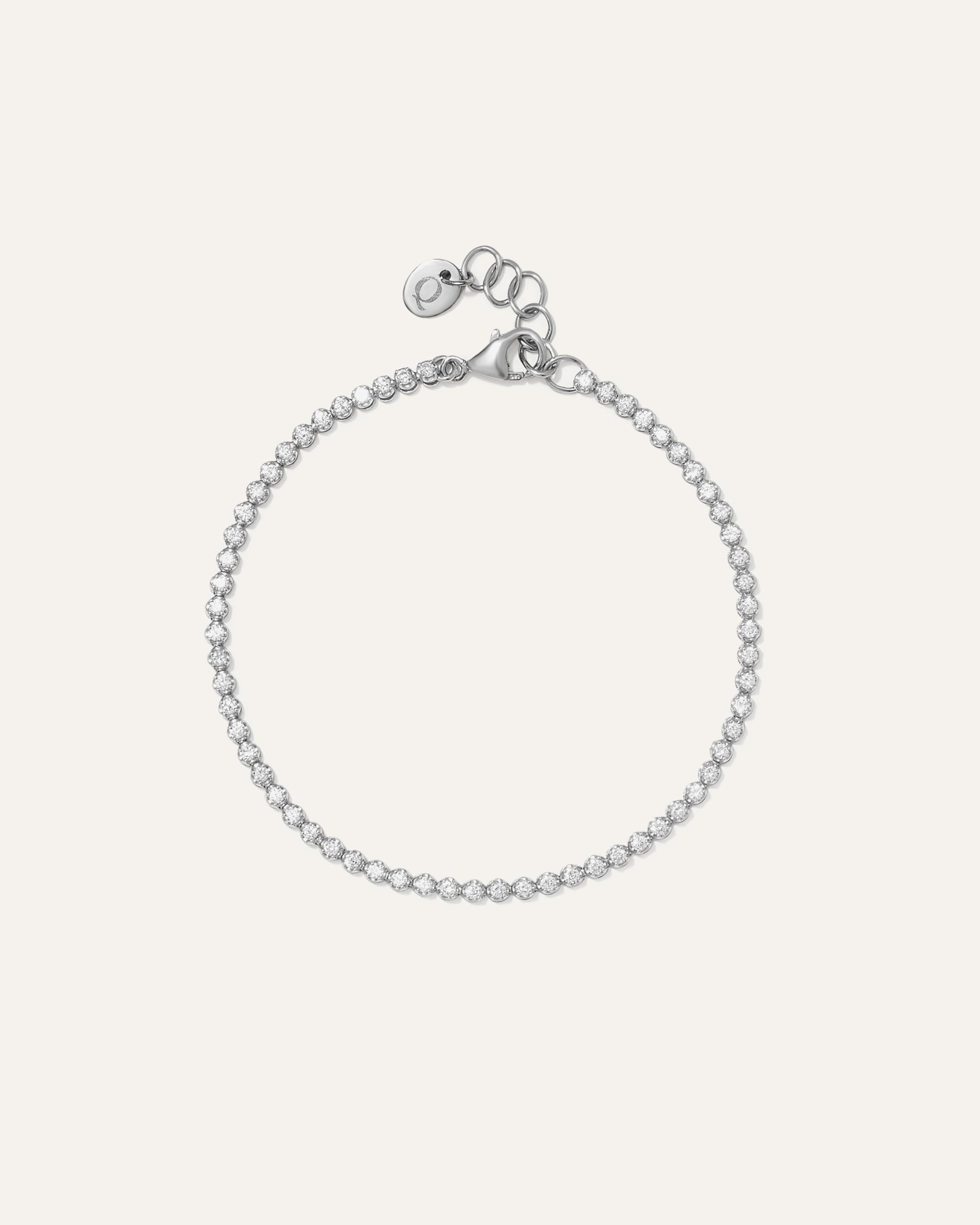 Quince | Women's 14K Gold Diamond Petite Tennis Bracelet Product Image