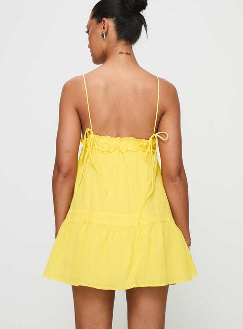 Dionne Mini Dress Lemon Product Image