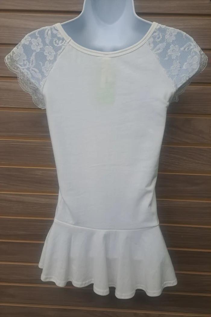 Ruffle lace tee Product Image