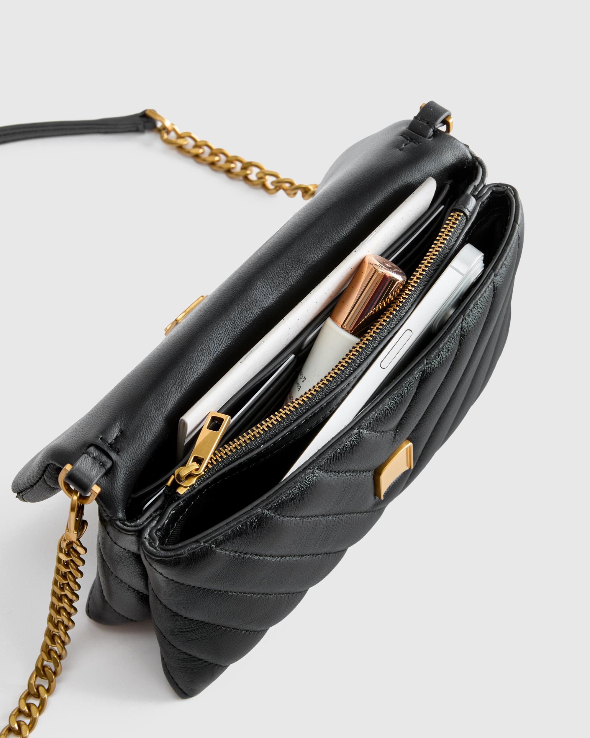 Quince | Women's Italian Leather Quilted Wallet Crossbody Product Image