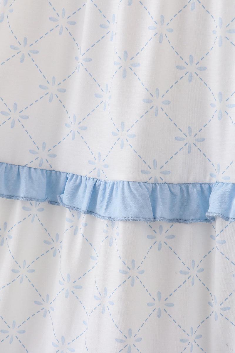 Bow applique print mom&me dress Product Image