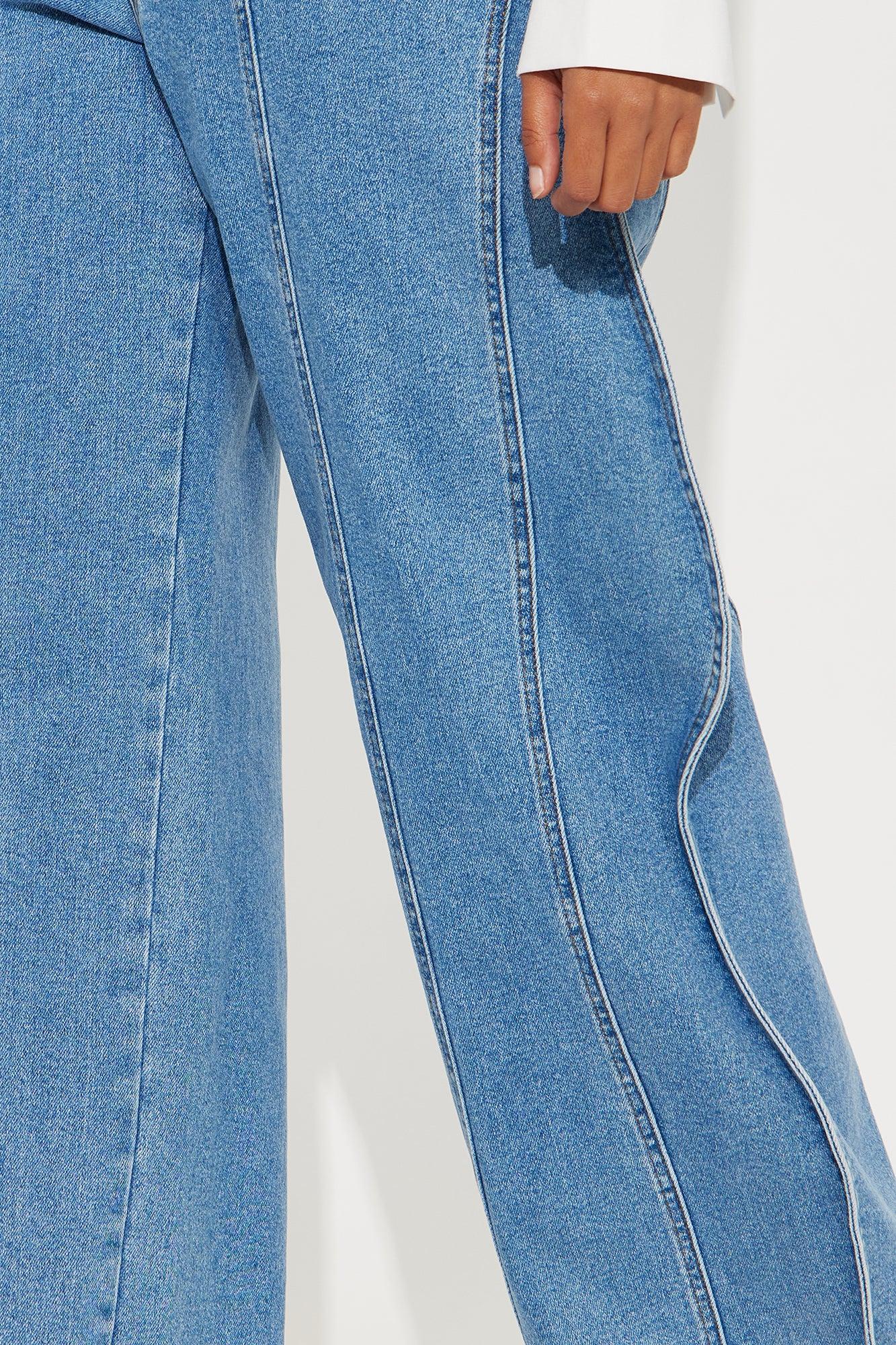 Wavelength Wide Leg Jeans - Medium Wash Product Image