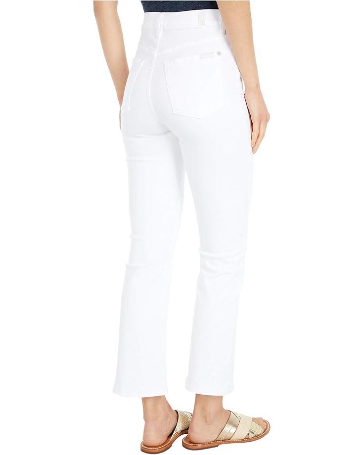 Women's 7 For All Mankind The High-Waist Slim Kick in Slim Illusion White Product Image